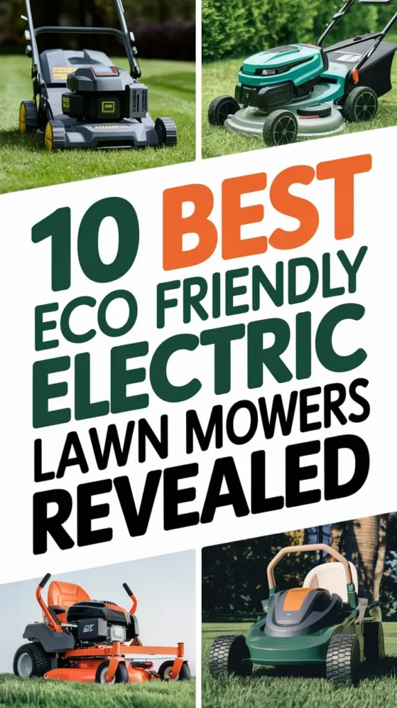 Top 10 Eco-Friendly Electric Lawn Mowers for a Greener and Sustainable Cut